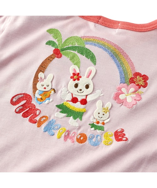 MIKI HOUSE(ミキハウス)の「接触冷感 南国うさこの半袖Tシャツ(Tシャツ/カットソー・キッズ・ラベンダー・80cm/110cm/130cm/90cm/100cm/120cm)」の4枚目の写真