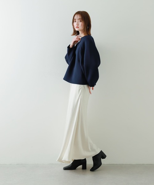 SENSE OF PLACE by URBAN RESEARCH（センスオブプレイスバイアーバンリサーチ）の「コクーンスリーブカットトップ（Tシャツ/カットソー・レディース・アイボリー/ブラック/レッド/ネイビー・ONE）」の8枚目の写真