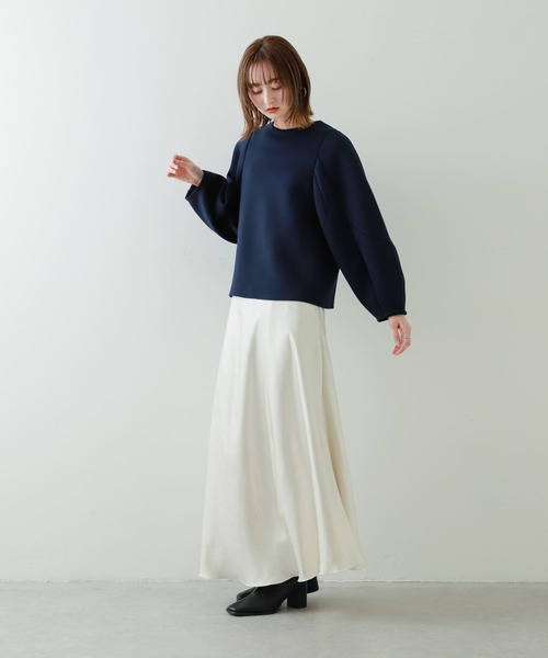 SENSE OF PLACE by URBAN RESEARCH（センスオブプレイスバイアーバンリサーチ）の「コクーンスリーブカットトップ（Tシャツ/カットソー・レディース・アイボリー/ブラック/レッド/ネイビー・ONE）」の9枚目の写真