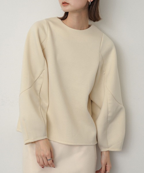 SENSE OF PLACE by URBAN RESEARCH（センスオブプレイスバイアーバンリサーチ）の「コクーンスリーブカットトップ（Tシャツ/カットソー・レディース・アイボリー/ブラック/レッド/ネイビー・ONE）」の11枚目の写真