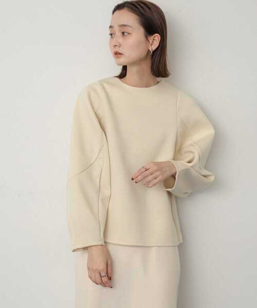 SENSE OF PLACE by URBAN RESEARCH（センスオブプレイスバイアーバンリサーチ）の「コクーンスリーブカットトップ（Tシャツ/カットソー・レディース・アイボリー/ブラック/レッド/ネイビー・ONE）」の13枚目の写真