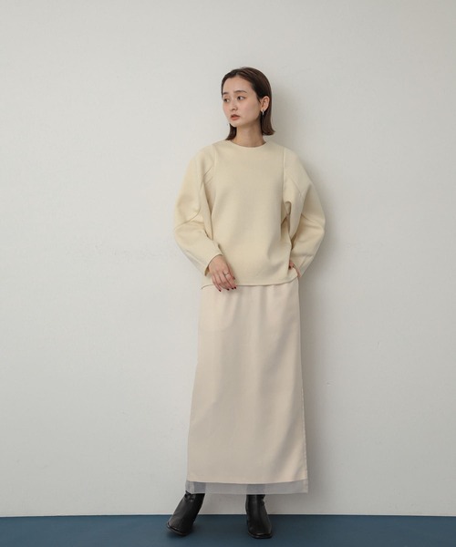 SENSE OF PLACE by URBAN RESEARCH（センスオブプレイスバイアーバンリサーチ）の「コクーンスリーブカットトップ（Tシャツ/カットソー・レディース・アイボリー/ブラック/レッド/ネイビー・ONE）」の14枚目の写真