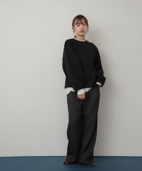 SENSE OF PLACE by URBAN RESEARCH（センスオブプレイスバイアーバンリサーチ）の「コクーンスリーブカットトップ（Tシャツ/カットソー・レディース・アイボリー/ブラック/レッド/ネイビー・ONE）」の22枚目の写真