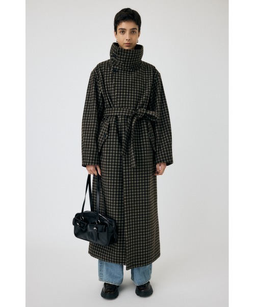 【新品未使用】 MOUSSY コクーンコート セール】STANDCOLLAR コクーンコート（チェスターコート