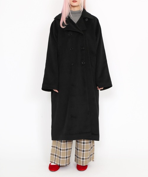 PUNYUS(プニュズ)の「タートルネックリブニット(ニット/セーター・レディース・サックスブルー/ライトピンク/グレー/ブラック・1/2/3/4)」の14枚目の写真