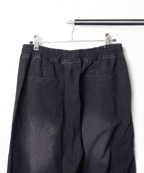 【セール】◆Bling leads◆エイジング加工 ワイドバギー デニムパンツ（デニムパンツ）｜Bling Leads（ブリングリーズ）