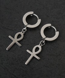 ステンレス デザインピアス 両耳2点セット