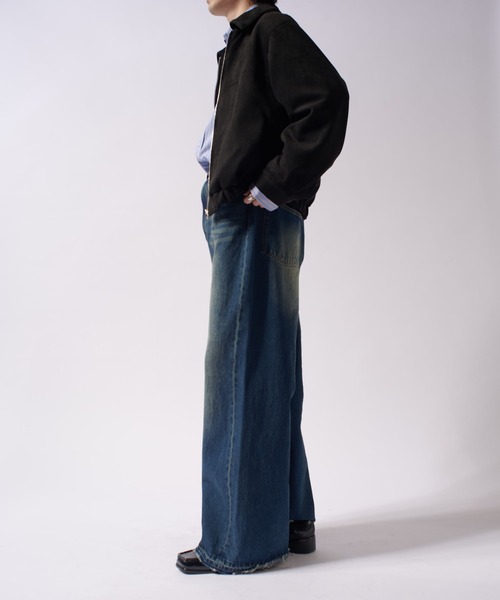 Lui's（ルイス）の「フェイクスウェードショートブルゾン（ブルゾン・メンズ・ブラック/ベージュ・S/M）」の10枚目の写真