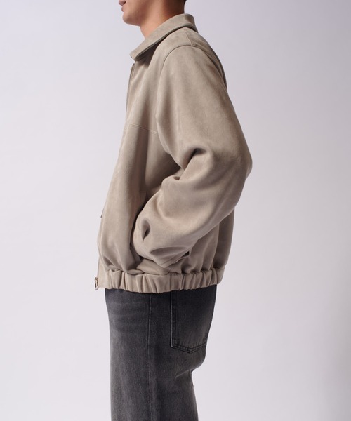 Lui's（ルイス）の「フェイクスウェードショートブルゾン（ブルゾン・メンズ・ブラック/ベージュ・S/M）」の13枚目の写真