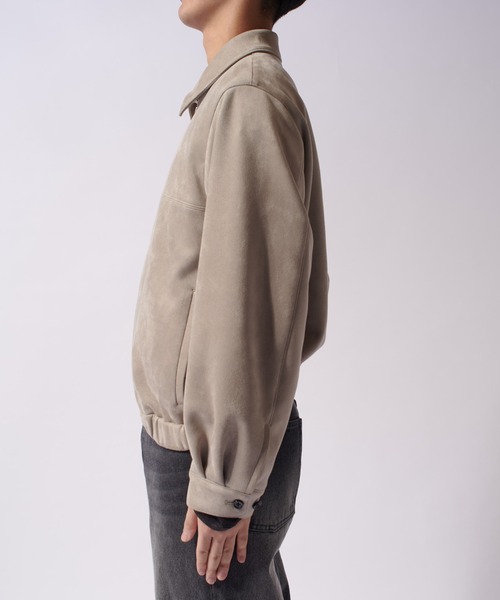 Lui's（ルイス）の「フェイクスウェードショートブルゾン（ブルゾン・メンズ・ブラック/ベージュ・S/M）」の19枚目の写真