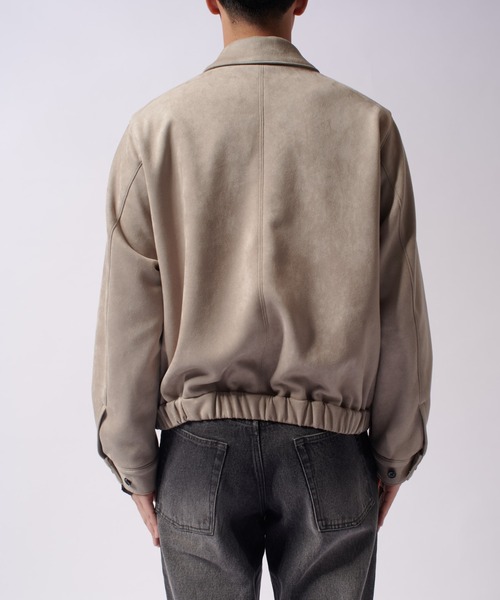 Lui's（ルイス）の「フェイクスウェードショートブルゾン（ブルゾン・メンズ・ブラック/ベージュ・S/M）」の20枚目の写真