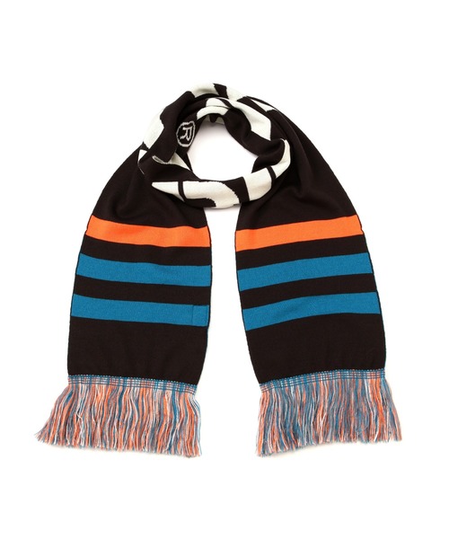 AVIREX（アヴィレックス）の「LOGO SOCCER MUFFLER / ロゴ サッカーマフラー / AVIREX / アヴィレックス（マフラー・メンズ・チャコール/バーガンディー・FREE）」の5枚目の写真