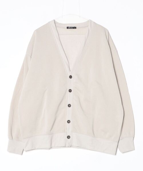 FUNALIVE(ファンアライブ)の「Fleece lining plain cardigan / 裏起毛 無地カーディガン unisex(カーディガン/ボレロ・メンズ・ブラック/オートミール/ヘザーチャコール/グレイッシュベージュ・M/L/XL)」の4枚目の写真