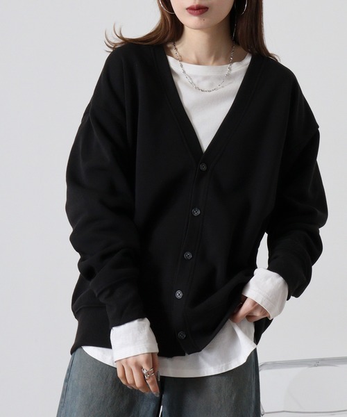 FUNALIVE(ファンアライブ)の「Fleece lining plain cardigan / 裏起毛 無地カーディガン unisex(カーディガン/ボレロ・メンズ・ブラック/オートミール/ヘザーチャコール/グレイッシュベージュ・M/L/XL)」の18枚目の写真