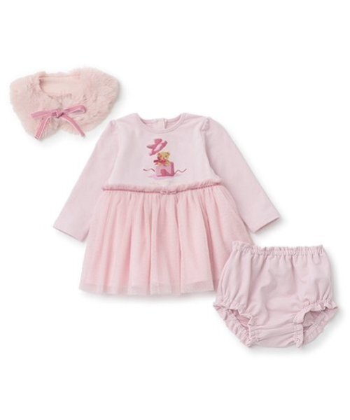 【セール】ベアギフトボックスティペットワンピース（ワンピース）｜kate spade new york kids（ケイトスペードニューヨーク）