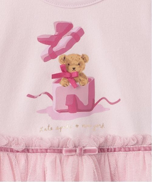 【セール】ベアギフトボックスティペットワンピース（ワンピース）｜kate spade new york kids（ケイトスペードニューヨーク）