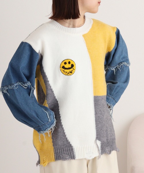 TODAYFUL◆ニット・セーター(厚手)/FREE/コットン REAL STYLE（ファッション） ニット レディース 冬 長袖 厚手