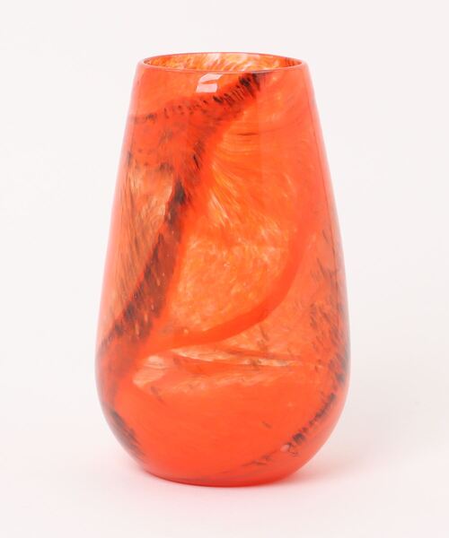 DULTON（ダルトン）の「GLASS VASE 220 CIELO/マーブル柄 フラワーベース M（フラワーベース・メンズ・ブルー/オレンジ・MEDIUM）」の9枚目の写真