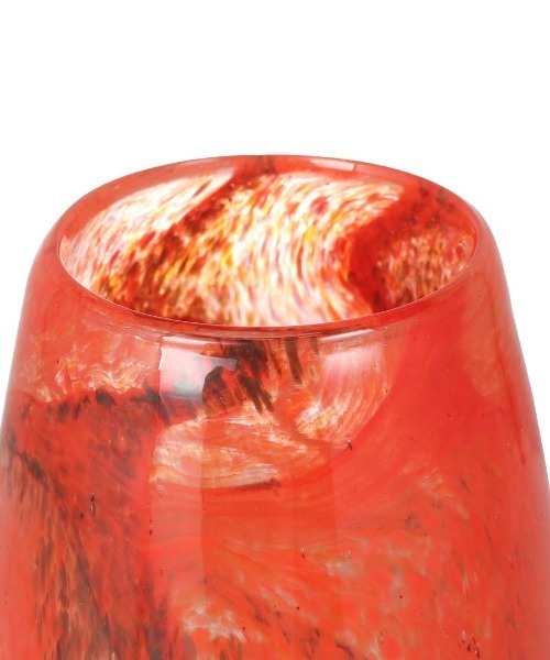 DULTON（ダルトン）の「GLASS VASE 220 CIELO/マーブル柄 フラワーベース M（フラワーベース・メンズ・ブルー/オレンジ・MEDIUM）」の7枚目の写真