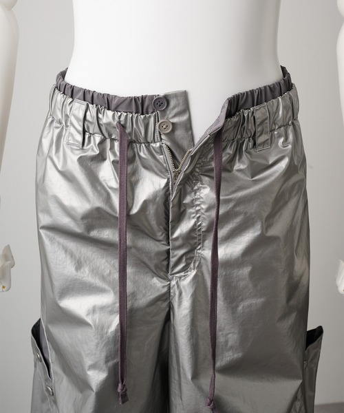 GRANCY】Button Layered Design Nylon Pants / ボタンレイヤード