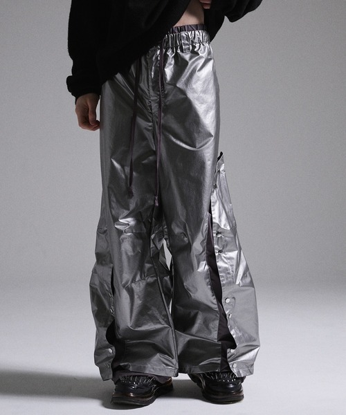 廃*人様 【GRANCY】ボタンレイヤードデザインナイロンパンツ Mサイズ