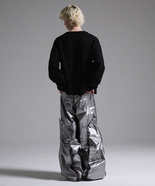 GRANCY】Button Layered Design Nylon Pants / ボタンレイヤード