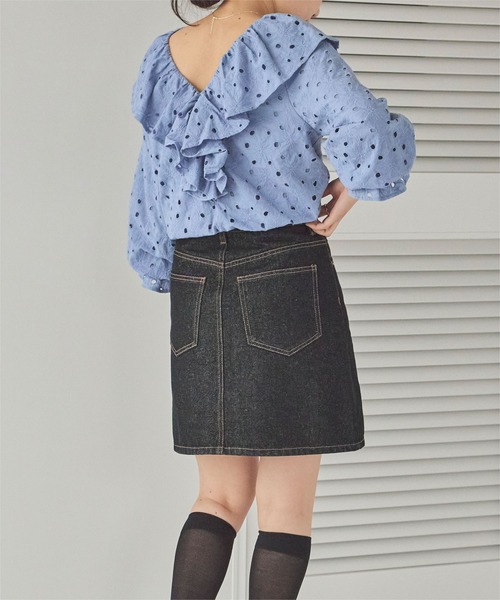 private0204 シャツ ブラウス コットン フリル 楽天市場】【店内全品20％OFFクーポン】8/11 1:59まで□袖フリル