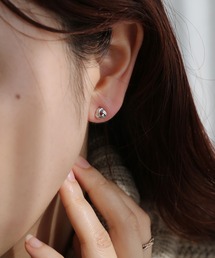 [silver925]トリニティ スタッドピアス〈金属アレルギー対応〉
