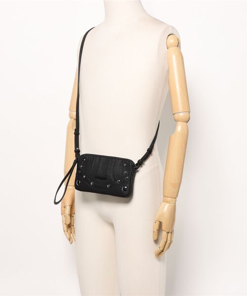 Desigual（デシグアル）の「スタッズミニウォレットショルダーバッグ（財布・レディース・ブラック・FREE）」の5枚目の写真