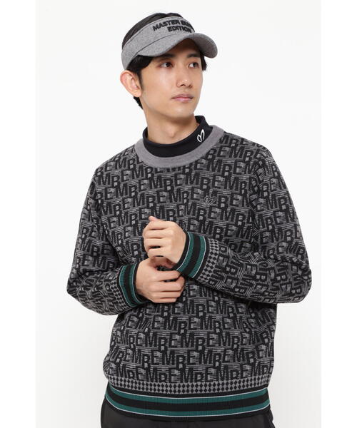 MASTER BUNNY EDITION】14G2色Wジャガード クルーネックニットプル