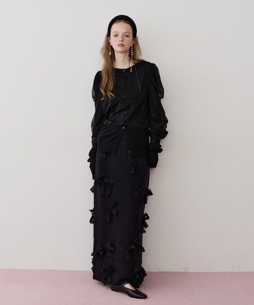 新品 J1Uby LA BELLE ETUDEリボンステッチニット J1U by LA BELLE