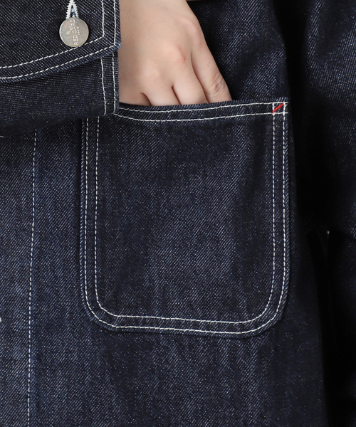 【完売品】スピックアンドスパン　RED CARD別注　デニムジャケット　紺　S RED CARD TOKYO / レッドカード トーキョー 別注 Chore Coat