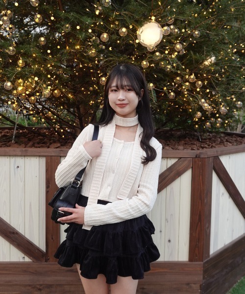 mellowneon（メロウネオン）の「フリルミニスカート（スカート・レディース・ホワイト/ブラック/アイボリー・FREE）」の19枚目の写真