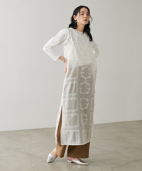 LARUTA（ラルータ）の「【LARUTA】厚盛りちびロゴ刺繍ロンT（Tシャツ/カットソー・レディース・オフホワイト/その他1/その他2/その他3/その他4・FREE）」の12枚目の写真