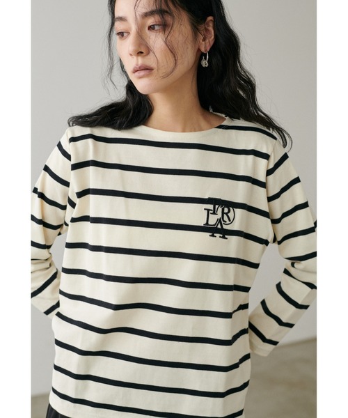 LARUTA（ラルータ）の「【LARUTA】厚盛りちびロゴ刺繍ロンT（Tシャツ/カットソー・レディース・オフホワイト/その他1/その他2/その他3/その他4・FREE）」の13枚目の写真