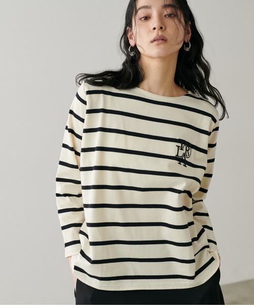 LARUTA（ラルータ）の「【LARUTA】厚盛りちびロゴ刺繍ロンT（Tシャツ/カットソー・レディース・オフホワイト/その他1/その他2/その他3/その他4・FREE）」の15枚目の写真
