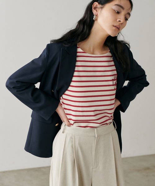 LARUTA（ラルータ）の「【LARUTA】厚盛りちびロゴ刺繍ロンT（Tシャツ/カットソー・レディース・オフホワイト/その他1/その他2/その他3/その他4・FREE）」の21枚目の写真