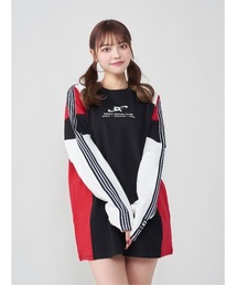 ダーリッチ darich ラインカットロングTシャツ PNK ダーリッチ darich ラインカットロングTシャツ PNK