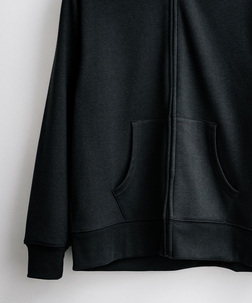 Rocky Monroe（ロッキーモンロー）の「ルーズシルエット 裏起毛無地フルジップパーカー（パーカー・メンズ・オートミール/ネイビー/チャコールグレー/ブラック・M/L/XL）」の13枚目の写真