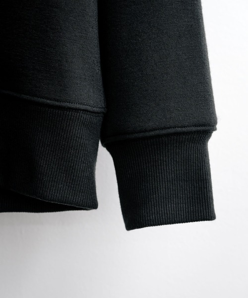 Rocky Monroe（ロッキーモンロー）の「ルーズシルエット 裏起毛無地フルジップパーカー（パーカー・メンズ・オートミール/ネイビー/チャコールグレー/ブラック・M/L/XL）」の12枚目の写真