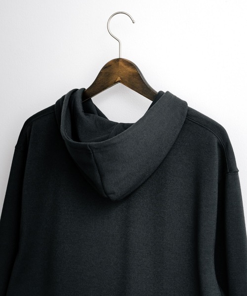 Rocky Monroe（ロッキーモンロー）の「ルーズシルエット 裏起毛無地フルジップパーカー（パーカー・メンズ・オートミール/ネイビー/チャコールグレー/ブラック・M/L/XL）」の8枚目の写真