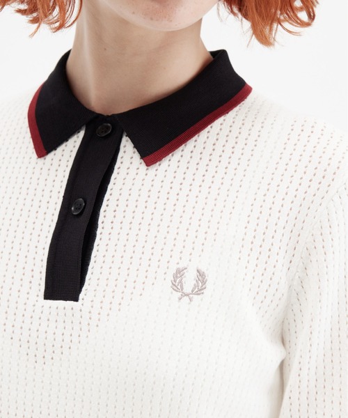 フレッドペリー ニットポロ FRED PERRY Knitted Polo FRED PERRY（フレッドペリー） ニットポロ レディース トップス