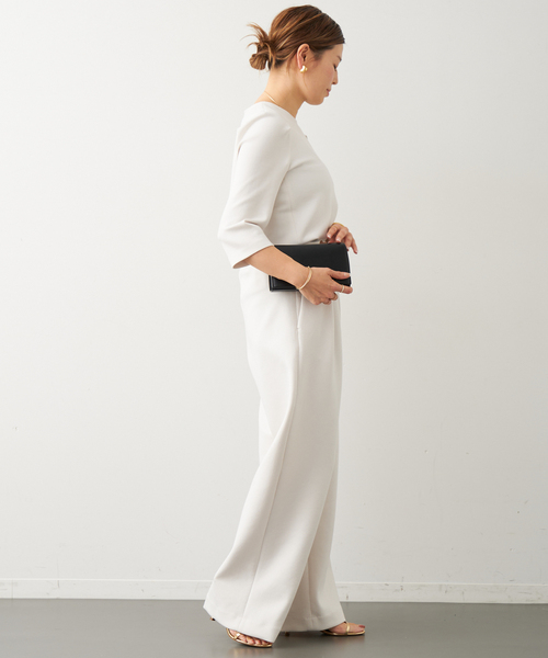 Deuxieme Classe（ドゥーズィエムクラス）の「dumblefit  クルーネック ブラウス（シャツ/ブラウス・レディース・ネイビー/ホワイト・FREE）」の19枚目の写真