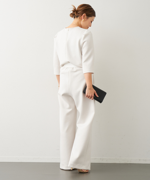 Deuxieme Classe（ドゥーズィエムクラス）の「dumblefit  クルーネック ブラウス（シャツ/ブラウス・レディース・ネイビー/ホワイト・FREE）」の20枚目の写真