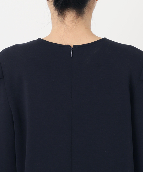 Deuxieme Classe（ドゥーズィエムクラス）の「dumblefit  クルーネック ブラウス（シャツ/ブラウス・レディース・ネイビー/ホワイト・FREE）」の6枚目の写真