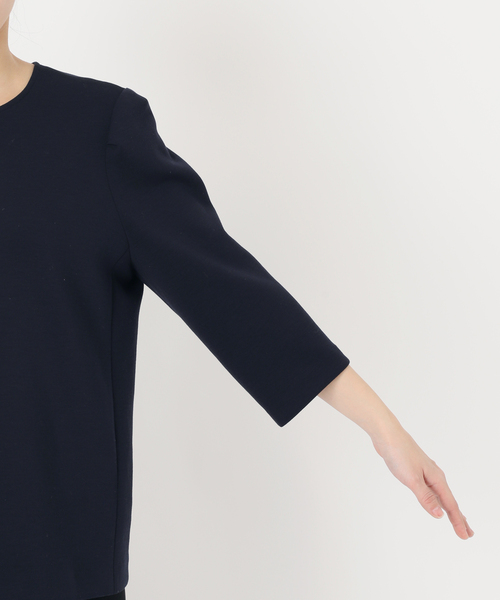 Deuxieme Classe（ドゥーズィエムクラス）の「dumblefit  クルーネック ブラウス（シャツ/ブラウス・レディース・ネイビー/ホワイト・FREE）」の7枚目の写真