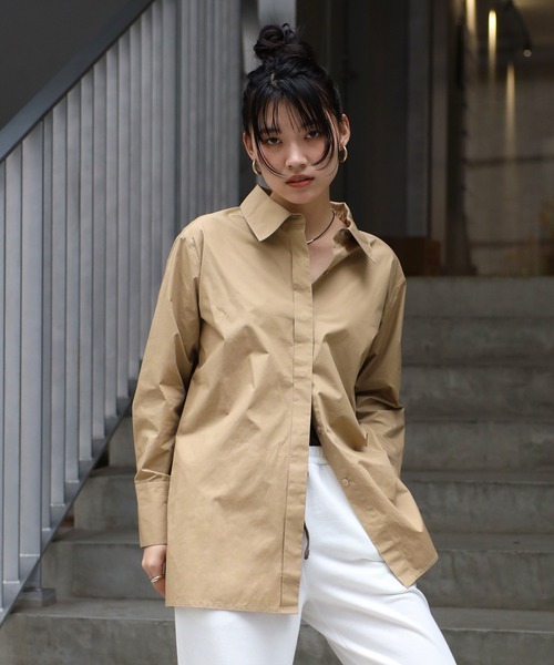 back belt open shirt / バックベルトオープンシャツ（シャツ