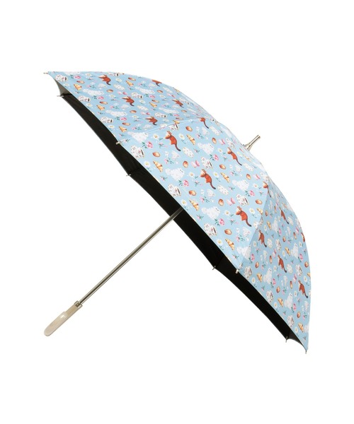 PAUL&JOE(ポールアンドジョー)の「遮光 晴雨兼用 日傘 "ティーパーティー"(長傘・レディース・ベビーピンク/ベージュ/サックスブルー・FREE)」の17枚目の写真