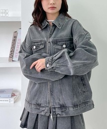 デニムミドルブルゾン