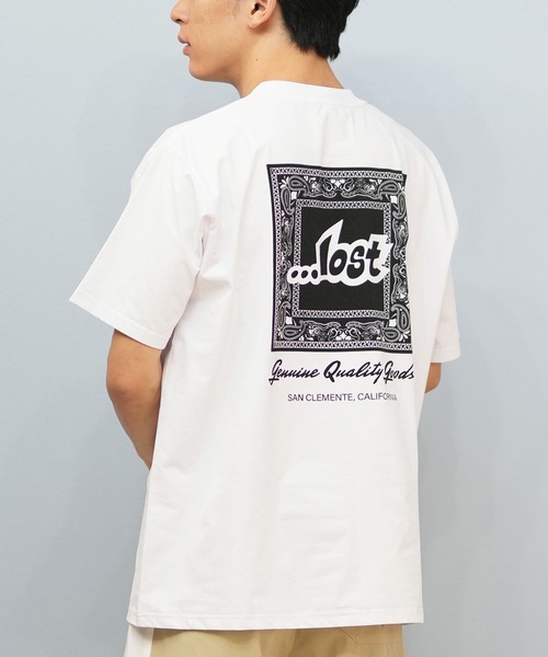 lost(ロスト)の「【ムラサキスポーツ限定】lost/ロスト 半袖Tシャツ ラッシュガード 水陸両用/ユーティリティー L25S-4301(ラッシュガード・メンズ・ホワイト/オレンジ/ブラック・M/L/XL)」の2枚目の写真